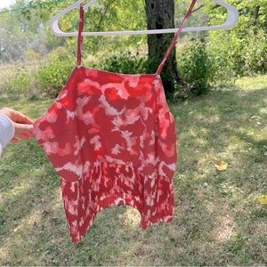 Nine West pleated peplum tank